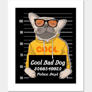 cute dog sunglass police dept Posters and Art